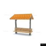 The 4 Kids - Bridger Double Covered Bench