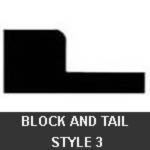Hanna Rubber Company - Block and Tail Style 3 Rubber Gate Seal