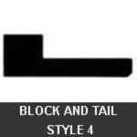 Hanna Rubber Company - Block and Tail Style 4 Rubber Gate Seal