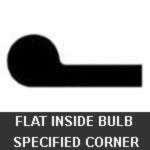 Hanna Rubber Company - Flat Inside Bulb - Specified Degree Corner - Rubber Gate Seal