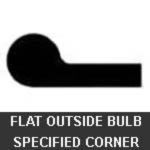 Hanna Rubber Company - Flat Outside Bulb - Specified Degree Corner - Rubber Gate Seal