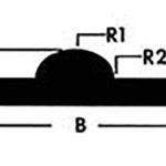 Hanna Rubber Company - Style 3 - Center Dome Rubber Gate Seal