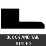 Hanna Rubber Company - Block and Tail Style 2 Rubber Gate Seal