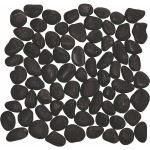 Coverall Stone - Polished Black Pebble Tile