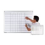 Magnatag Visible Systems - ShadeLine® Magnetic Whiteboard With Horizontal Shaded Rows
