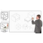 Magnatag Visible Systems - Isometric Grid Magnetic Dry-Erase Whiteboard Systems