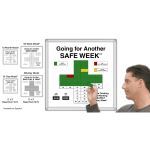 Magnatag Visible Systems - Magnetic SafetyCross® Safety Awareness Motivational Whiteboard Systems