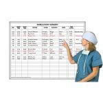 Magnatag Visible Systems - Ambulatory Surgery Schedule Magnetic Dry-Erase Hospital Whiteboard System