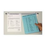 Magnatag Visible Systems - Grip-a-Sheet® Document Display Bars, Transparent, Slide-Up.