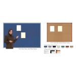 Magnatag Visible Systems - FabricTack® Executive Boardroom-Style Framed Office Fabric Bulletin Boards