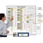 Magnatag Visible Systems - School Bus Information Overview Magnetic Dry-Erase Whiteboard Systems