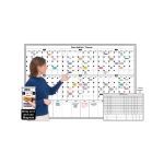 Magnatag Visible Systems - Giant HalfYear™ 6-Month Daily Planning Calendar Magnetic Dry-Erase Steel Whiteboard System