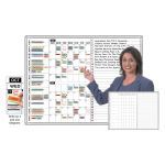 Magnatag Visible Systems - Personal Time-Task Organizer™ Magnetic Dry-Erase Whiteboard System