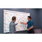 Magnatag Visible Systems - MasterPlanner® Printed Grid Glass Whiteboard Systems