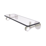 Allied Brass - Clearview Collection 16 Inch Glass Shelf - Satin Nickel