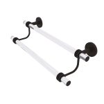 Allied Brass - Clearview Collection 18 Inch Double Towel Bar - Oil Rubbed Bronze