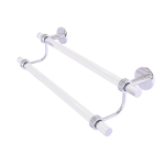 Allied Brass - Clearview Collection 18 Inch Double Towel Bar - Polished Chrome