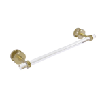 Allied Brass - Clearview Collection 18 Inch Shower Door Towel Bar with Dotted Accents - Satin Brass