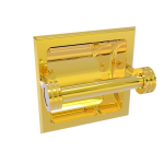 Allied Brass - Continental Collection Recessed Toilet Tissue Holder - Polished Brass