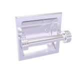 Allied Brass - Continental Collection Recessed Toilet Tissue Holder - Satin Chrome