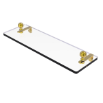 Allied Brass - Mambo Collection Glass Vanity Shelf with Beveled Edges - Polished Brass