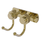 Allied Brass - Mercury Collection 2 Position Multi Hook with Smooth Accent - Unlacquered Brass