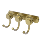 Allied Brass - Mercury Collection 3 Position Multi Hook with Smooth Accent - Satin Brass