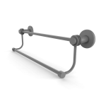 Allied Brass - Mercury Collection Double Towel Bar with Smooth Accent - Matte Gray