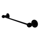 Allied Brass - Mercury Collection Towel Bar with Smooth Accent - Matte Black