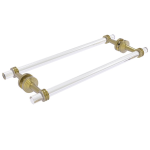 Allied Brass - Pacific Beach Collection 18 Inch Back to Back Shower Door Towel Bar - Satin Brass