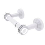 Allied Brass - Pacific Beach Collection Two Post Toilet Tissue Holder - Matte White