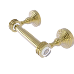 Allied Brass - Pacific Grove Collection Two Post Toilet Paper Holder - Unlacquered Brass