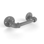Allied Brass - Pipeline Collection 2 Post Toilet Paper Holder - Matte Gray