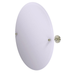 Allied Brass - Sag Harbor Collection Frameless Round Tilt Mirror with Beveled Edge - Polished Nickel
