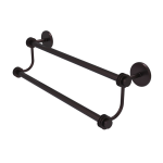 Allied Brass - Satellite Orbit Two Collection Double Towel Bar with Smooth Accent - Antique Bronze