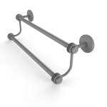 Allied Brass - Satellite Orbit Two Collection Double Towel Bar with Smooth Accent - Matte Gray
