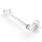 Allied Brass - Satellite Orbit Two Collection Towel Bar with Smooth Accent - Matte White