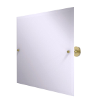 Allied Brass - Shadwell Collection Frameless Landscape Rectangular Tilt Mirror with Beveled Edge - Satin Brass