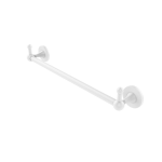 Allied Brass - Shadwell Collection Towel Bar with Integrated Hooks - Matte White - SL-41-PEG