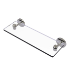 Allied Brass - Tango Collection Glass Vanity Shelf with Beveled Edges - Satin Nickel