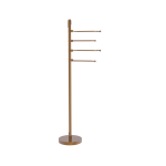 Allied Brass - Floor Standing 49 Inch 4 Pivoting Swing Arm Towel Holder - Brushed Bronze