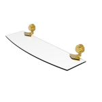 Allied Brass - Venus Collection Glass Shelf - Unlacquered Brass