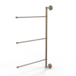 Allied Brass - 3 Swing Arm Vertical 28 Inch Towel Bar - Antique Pewter - WP-27/3/16/28