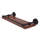 Allied Brass - Waverly Place Collection Solid IPE Ironwood Shelf with Gallery Rail - Antique Bronze