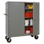 Lyon, LLC - All-Welded 60″w x 24″d x 67-1/2″h Steel Industrial Mobile Storage Cabinet