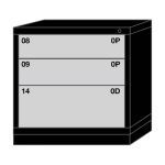 Lyon, LLC - 3 Drawer Modular Cabinet with 40 Compartments Standard Wide Table Height