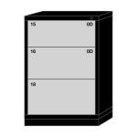 Lyon, LLC - 3 Drawer Modular Cabinet with 17 Compartments Standard Wide Counter Height