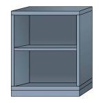 Lyon, LLC - Modular Cabinet Open Shelf Unit Standard Wide Mid-Range Height