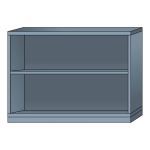 Lyon, LLC - Modular Cabinet Open Shelf Unit Double Wide Counter Height