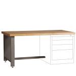 Lyon, LLC - Workbench Kit for Desk Height Modular Cabinets